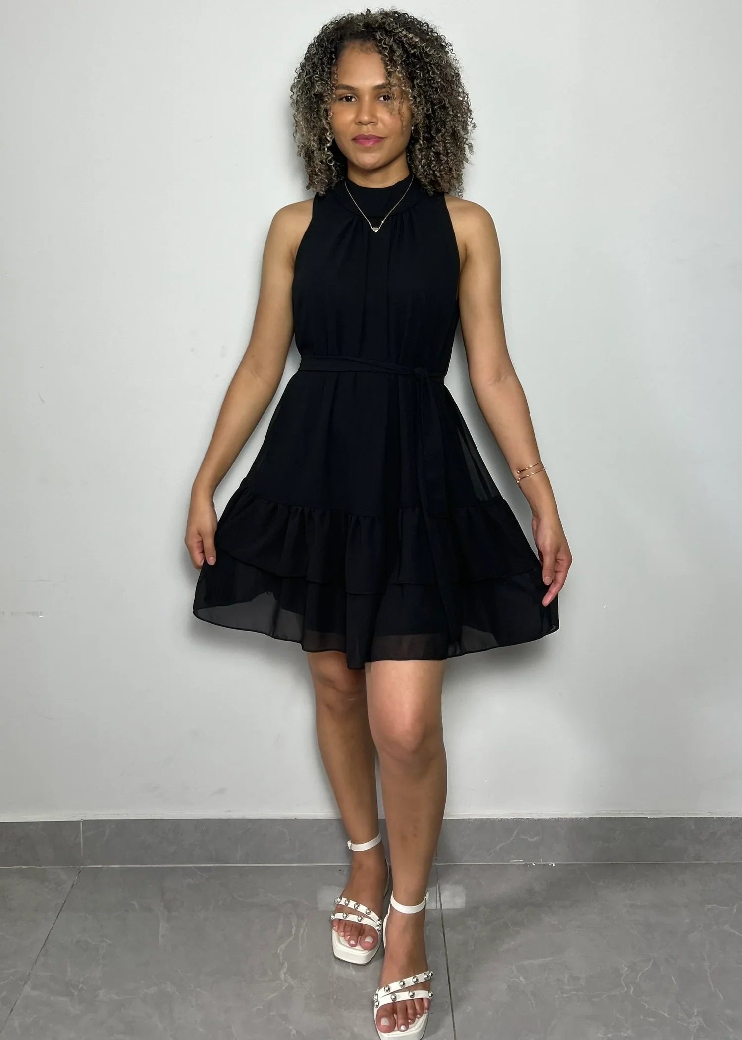 vestido curto preto - LE XAVIER